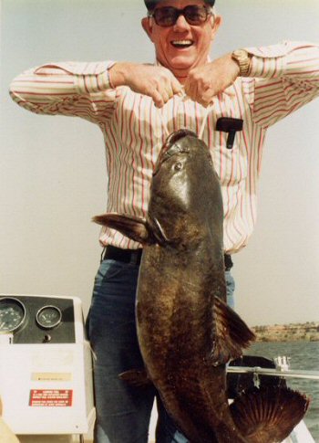 Pylodictis olivaris = Caught in lake in Texas = 35lb